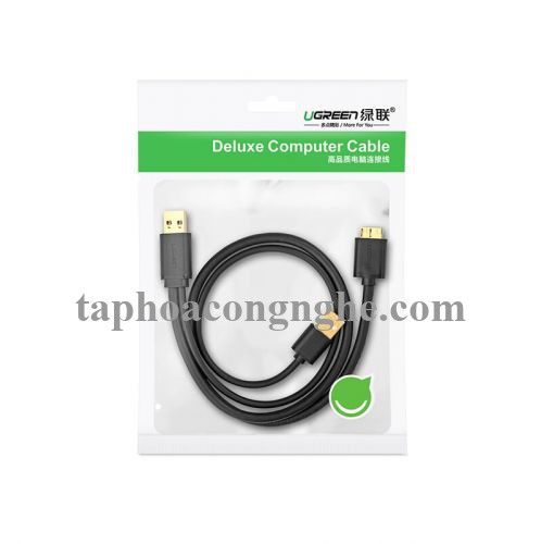 Ugreen 10898 0.5M màu Đen Cáp USB 3.0 sang MICRO USB 3.0 cho ổ cứng hỗ trợ nguồn US140 30010898